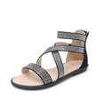 thumbnail image 1 of DREAM PAIRS Girls Gladiator Sandals with Zipper Strappy Sandals Toddler/Little Kid/Big Kid, 1 of 6