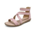 thumbnail image 1 of DREAM PAIRS Girls Gladiator Sandals with Zipper Strappy Sandals Toddler/Little Kid/Big Kid, 1 of 6