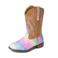 thumbnail image 1 of DREAM PAIRS Girls' Glitter Cowgirl Boots, Mid Calf Western Cowboy Boots for Toddler, Little & Big Kids, 1 of 6