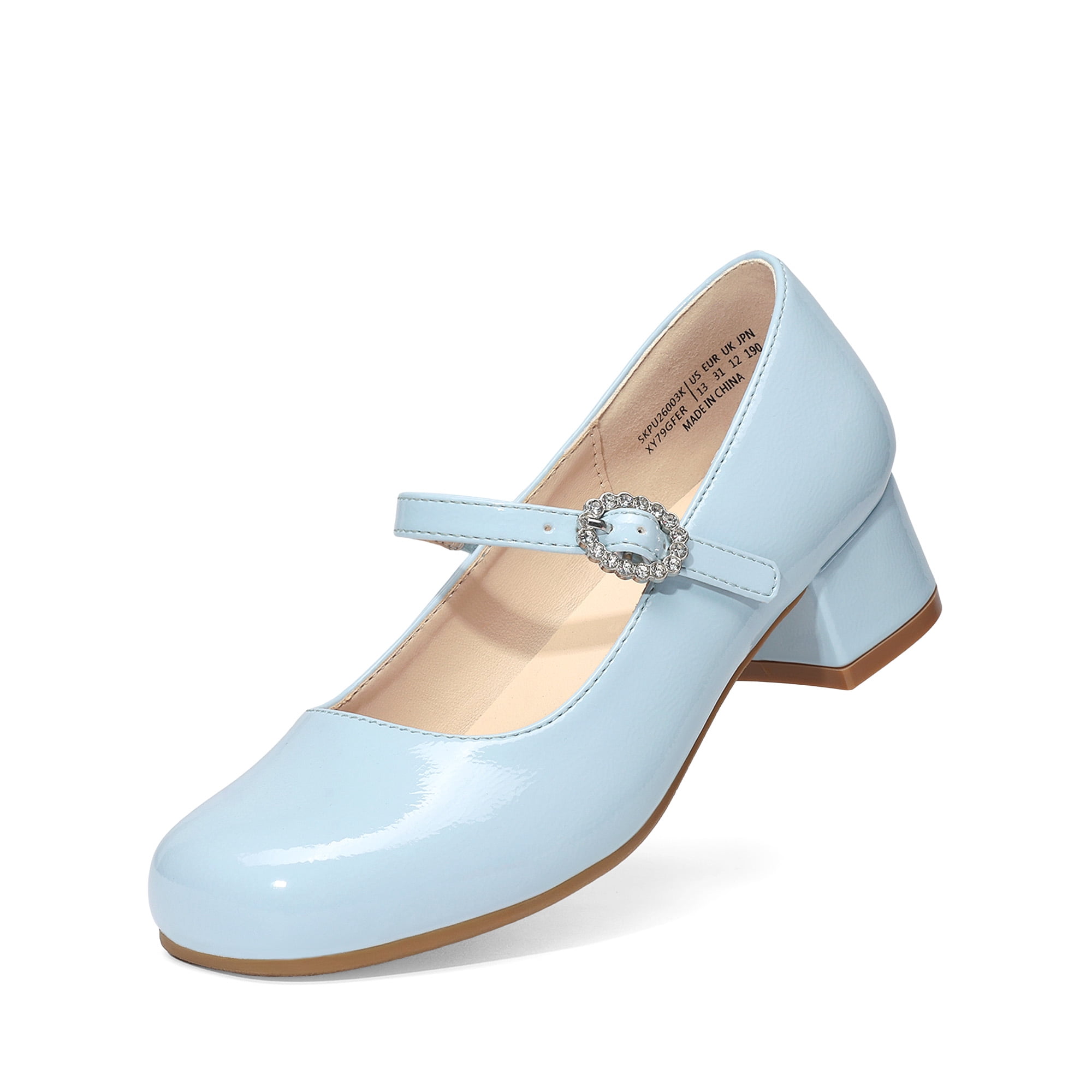 DREAM PAIRS Girls Mary Jane Low Heel Dress Shoes Flower Party Wedding ...