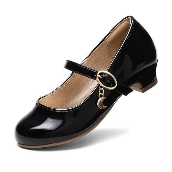 Dream Pairs Girls Mary Jane Low Heel Princess Flower Wedding Party Pump Dress Shoes