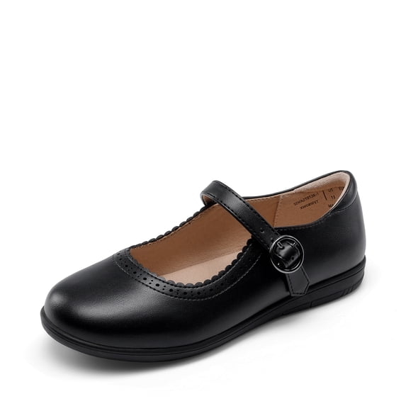 DREAM PAIRS Girls' Mary Jane School Uniform Dress Shoes with Adjustable Buckle Strap, Round Toe & Slip-Resistant Outsole