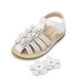 thumbnail image 1 of DREAM PAIRS Girls Sandals Closed-Toe Sandals with Interchangeable DIY Flower Dress Summer Shoes Toddler/Little Kid, 1 of 6