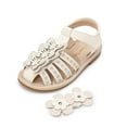 thumbnail image 1 of DREAM PAIRS Girls Sandals Closed-Toe Sandals with Interchangeable DIY Flower Dress Summer Shoes Toddler/Little Kid, 1 of 6