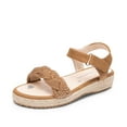 thumbnail image 1 of DREAM PAIRS Girls Sandals Espadrille Flatform Platform Wedge Open Toe Summer Shoes, 1 of 6