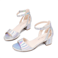thumbnail image 1 of DREAM PAIRS Girls Sandals High Heels Princess Wedding Party Ankle Strap Dress Chunky Pump Shoes Open Toe, 1 of 6