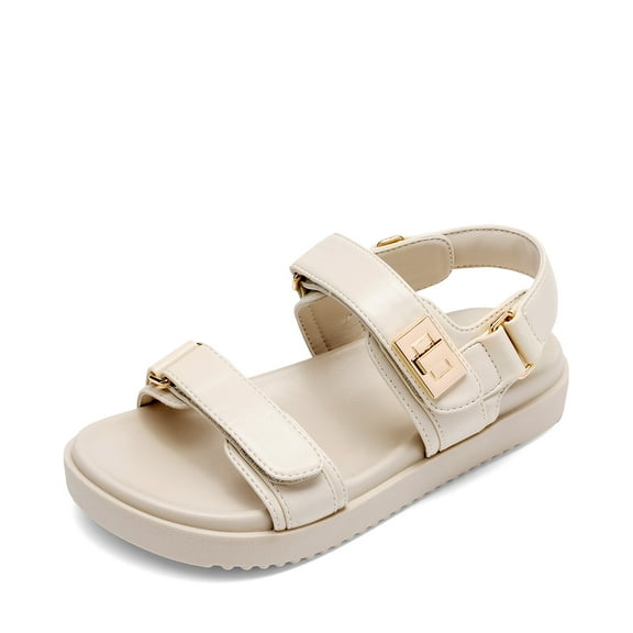 DREAM PAIRS Girls Sandals Two Strapped Casual Open Toe Sandals Little Kid/Big Kid
