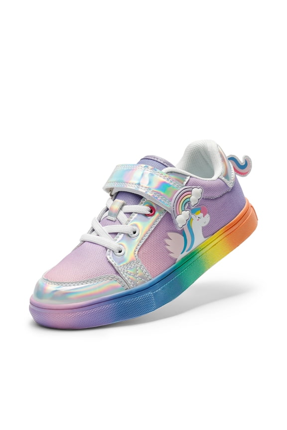 Girls Shoes Sneakers Kids Toddler Rainbow Shoes Storybook Casual School Walking Shoes