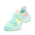 thumbnail image 1 of DREAM PAIRS Girls’ Slip-On Sneakers, Z-Strap Walking Shoes with Colorful Jelly Sole, 1 of 6