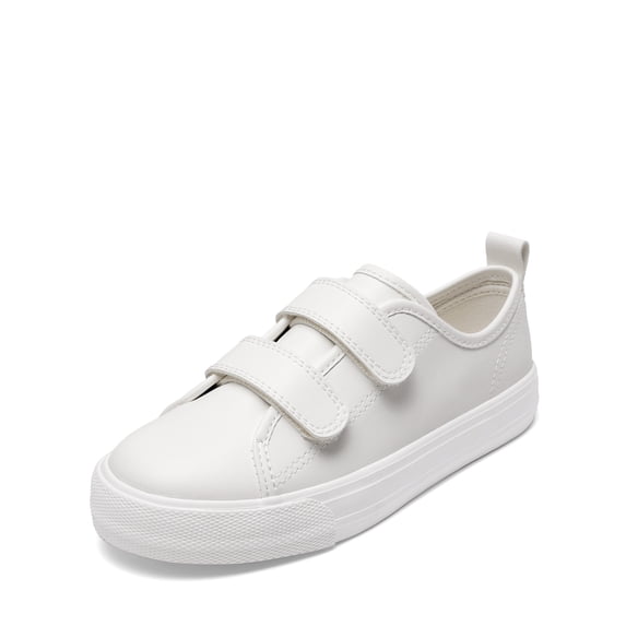 DREAM PAIRS Girls' Sneakers, Toddler Canvas Shoes with Hook-and-Loop Closure, Lightweight Breathable Casual Shoes with Playful Design
