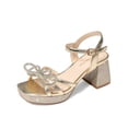thumbnail image 1 of DREAM PAIRS Girls' Strappy Flat Sandals, Elegant T-Strap Dress Shoes with Metallic Ball Accent, Comfortable Non-Slip Summer Party Sandals for Little/Big Kid, 1 of 5
