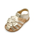 thumbnail image 1 of DREAM PAIRS Girls Toddler/Little Kid Closed-Toe Flower Summer Dress Sandals Shoes, 1 of 5