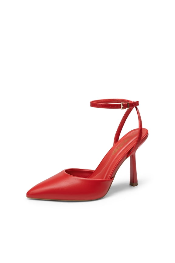 High Heels for Women Closed Pointed Toe Dress Shoes for Women Ankle Strap Stiletto Heel Party Wedding Sexy Pump Shoes
