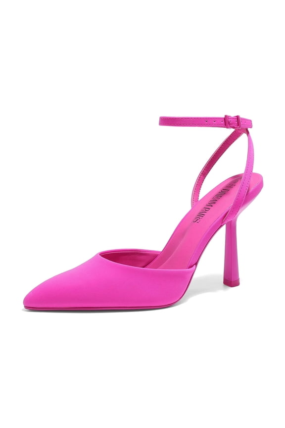 High Heels for Women Closed Pointed Toe Dress Shoes for Women Ankle Strap Stiletto Heel Party Wedding Sexy Pump Shoes