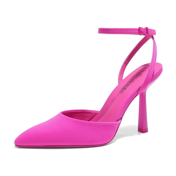DREAM PAIRS High Heels for Women Closed Pointed Toe Dress Shoes for Women Ankle Strap Stiletto Heel Party Wedding Sexy Pump Shoes