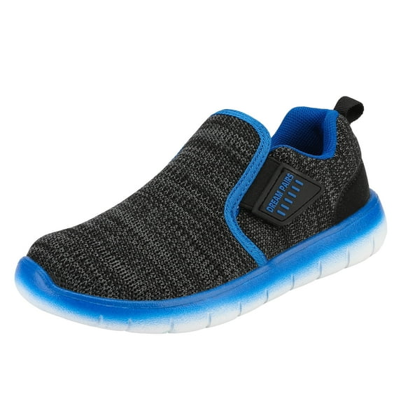 DREAM PAIRS Kids Athletic Sneakers Little & Big Boys Girls Running Shoes Lightweight Sport Black/Grey/Royal Size 13 Little Kid