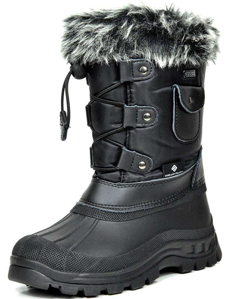 DREAM PAIRS Kids Boys & GirIs Winter Waterproof Outdoor Sports Snow