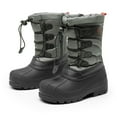 thumbnail image 1 of DREAM PAIRS Kids Boys & Girls Knee High Waterproof Insulation Non-Slip Outdoor Winter Snow Boots KNORTH BLACK/GREY/RED Size 3 Little Kid, 1 of 7