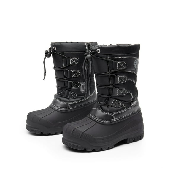 DREAM PAIRS Kids Boys & Girls Knee High Waterproof Insulation Non-Slip Outdoor Winter Snow Boots KNORTH BLACK Size 10 Toddler