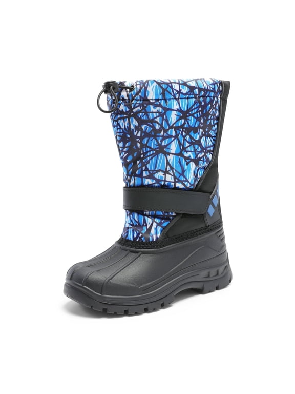 Kids Boys Girls Waterproof Mid Calf Snow Boots Outdoor Insulated Winter Warm Duck Boots