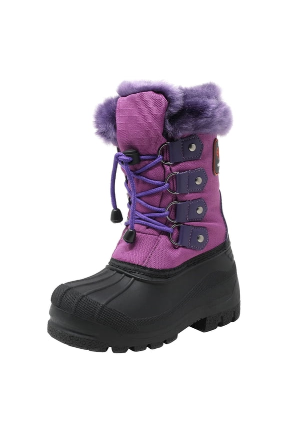 Kids Boys Girls Winter Snow Boots Waterproof Insulated Outdoor Snow Boots