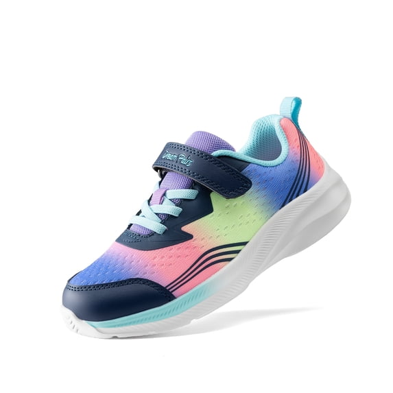 DREAM PAIRS Kids' Lightweight Athletic Sneakers Breathable Mesh Running Shoes with Hook-and-Loop Strap Comfortable Non-Slip Walking Shoes for Boys & Girls