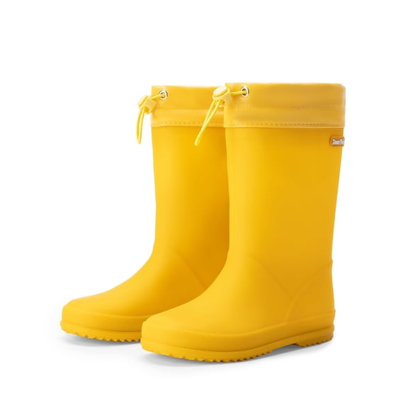 DREAM PAIRS Kids Rain Boots Boys Girls Lightweight Boots Waterproof Easy-on Outdoor Playing Rain Boot Unisex-Child