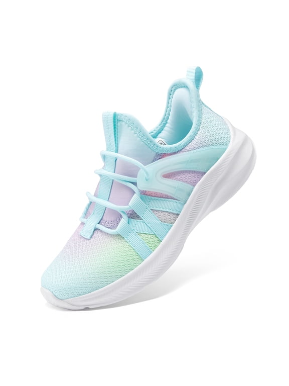 ' Slip-On Sneakers, Lightweight Breathable Running Shoes with Non-Slip Flexible Sole for Walking, School, Gym and Play