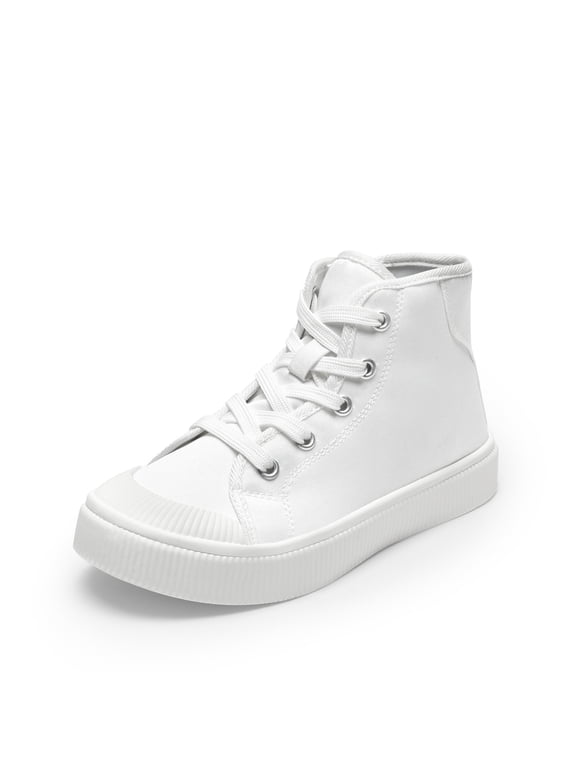 Kids Casual Sneakers High Top Canvas Walking Shoes for Little Boys & Girls