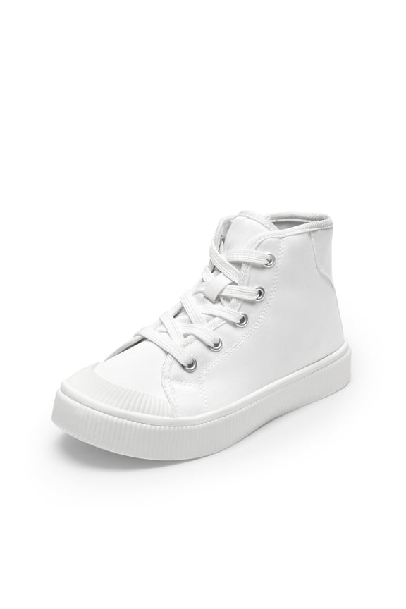 Kids Casual Sneakers High Top Canvas Walking Shoes for Little Boys & Girls