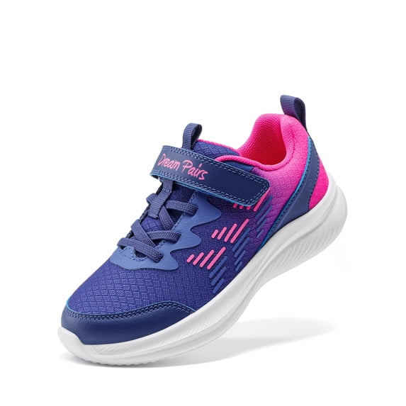 DREAM PAIRS Kids' Tennis Shoes, Lightweight Running Sneakers with Hook-and-Loop Closure, Breathable Non-Slip Athletic Shoes for Boys and Girls