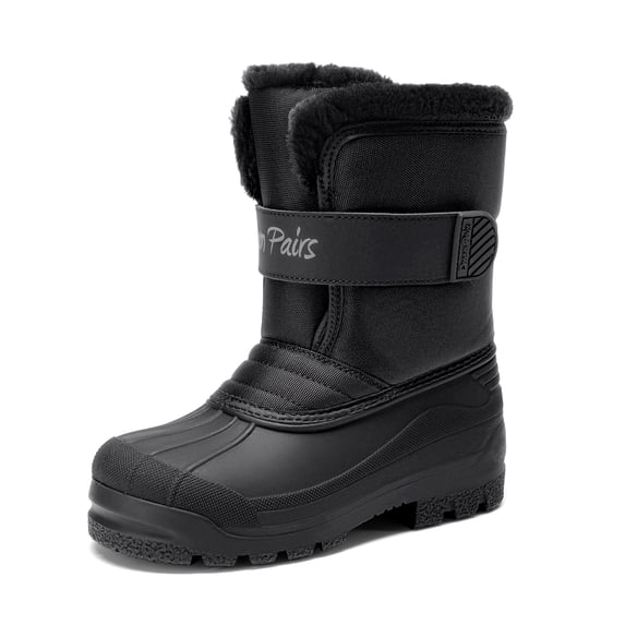 DREAM PAIRS Kids' Snow Boots, Waterproof Winter Boots with Warm Faux Fur Lining, Mid-Calf Outdoor Boots with Anti-Slip Outsole