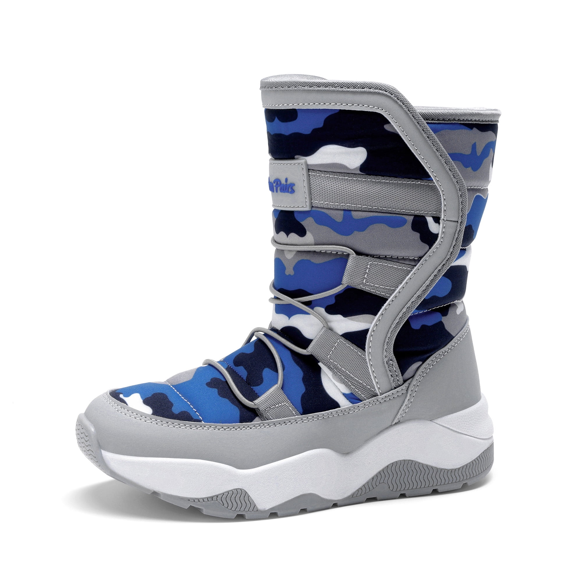 Snow Falling Loop DREAM PAIRS Boys' Snow Boots, Mid-Calf Winter Boots with Warm Lining ...