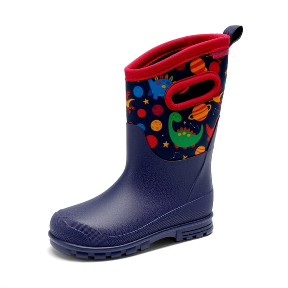 Dream Pairs Girls Boys' Waterproof Outdoor Boots Handle-Equipped Shoes for Rain, Snow, Mud & Cold (Little/Big Kids)