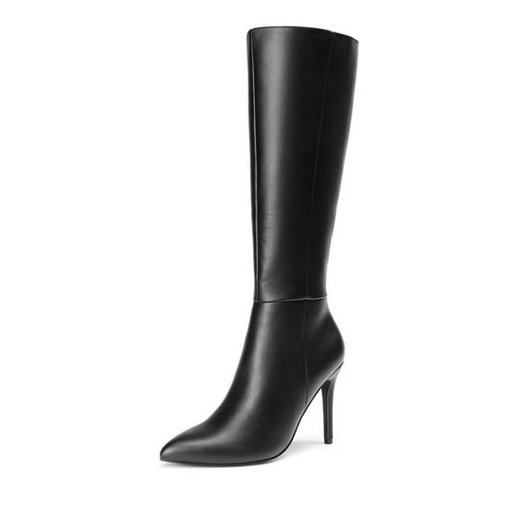 DREAM PAIRS Knee High Boots for Women, Sexy Pointed Toe Stiletto High Heel Boots, Fashion & Classic Dress Shoes
