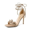 thumbnail image 1 of DREAM PAIRS Lace Up High Heels Stilletos Heels for Women Strappy Gladiator Open Square Toe Heels Fashion Dressy Heels Wedding Bridal Pumps Sandals Shoes, 1 of 7