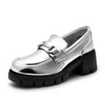thumbnail image 1 of DREAM PAIRS Loafers for Women, Platform Chunky Loafers Slip On Casual Shoes with Fur Lining, 1 of 7