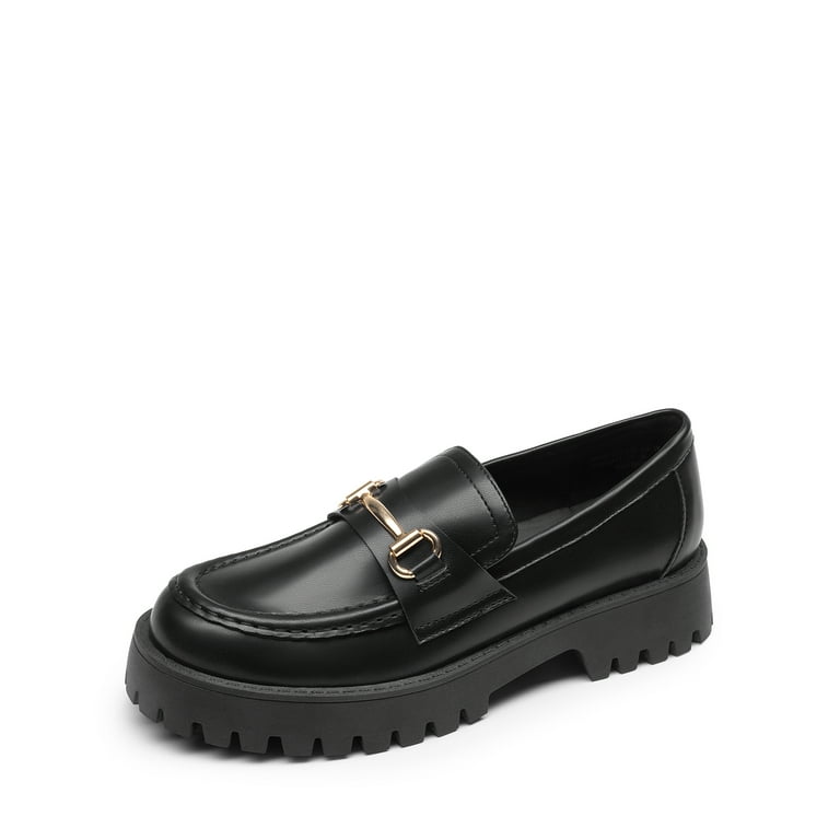 DREAM PAIRS Loafers for Women Platform Chunky Penny Loafer  display picture 1