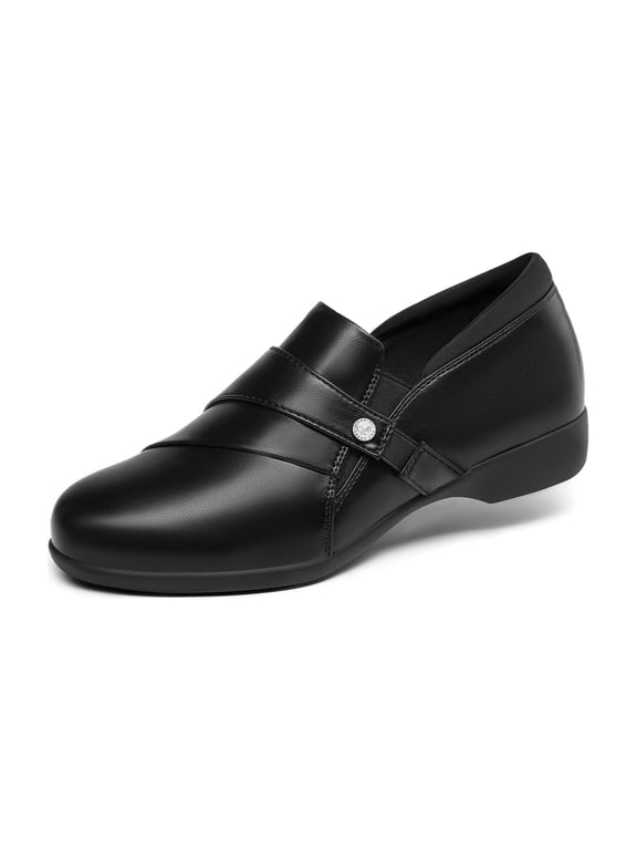 Womens Comfortable Loafers Slip-on Dressy Business Casual Work Office Loafer with Arch Support