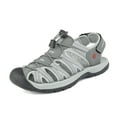 thumbnail image 1 of DREAM PAIRS Men Fisherman Sandals Casual Hiking Sandals Comfort Outdoor Sport Shoes Summer 160912-M-NEW GREY/BLACK Size 9.5, 1 of 7