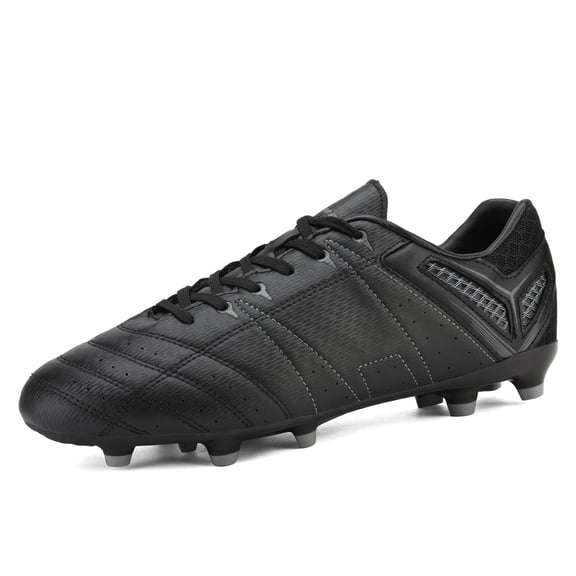 DREAM PAIRS Men Soccer Shoes Football Sneakers Soccer Outdoor Soccer Cleats 160471-M BLACK/GREY Size 7.5
