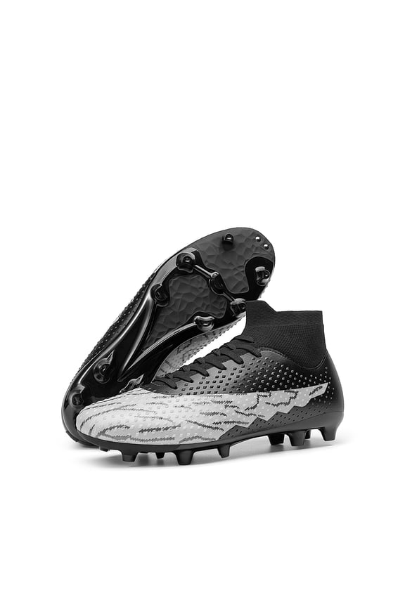 Men's Firm Ground Soccer Cleats High-top Football Cleats FG/AG Professional Training Outdoor Lightweight Soccer Shoes