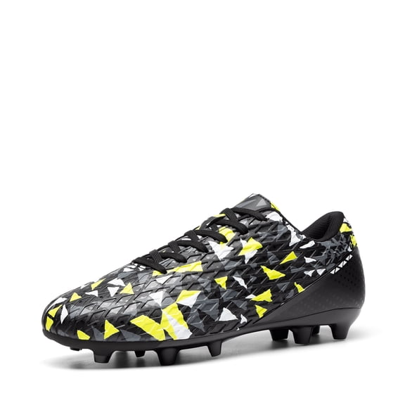 DREAM PAIRS Men's Soccer Cleats Adult Football Shoes Lace-Up Firm Groud Athletic Outdoor Trainning Soccer Shoes