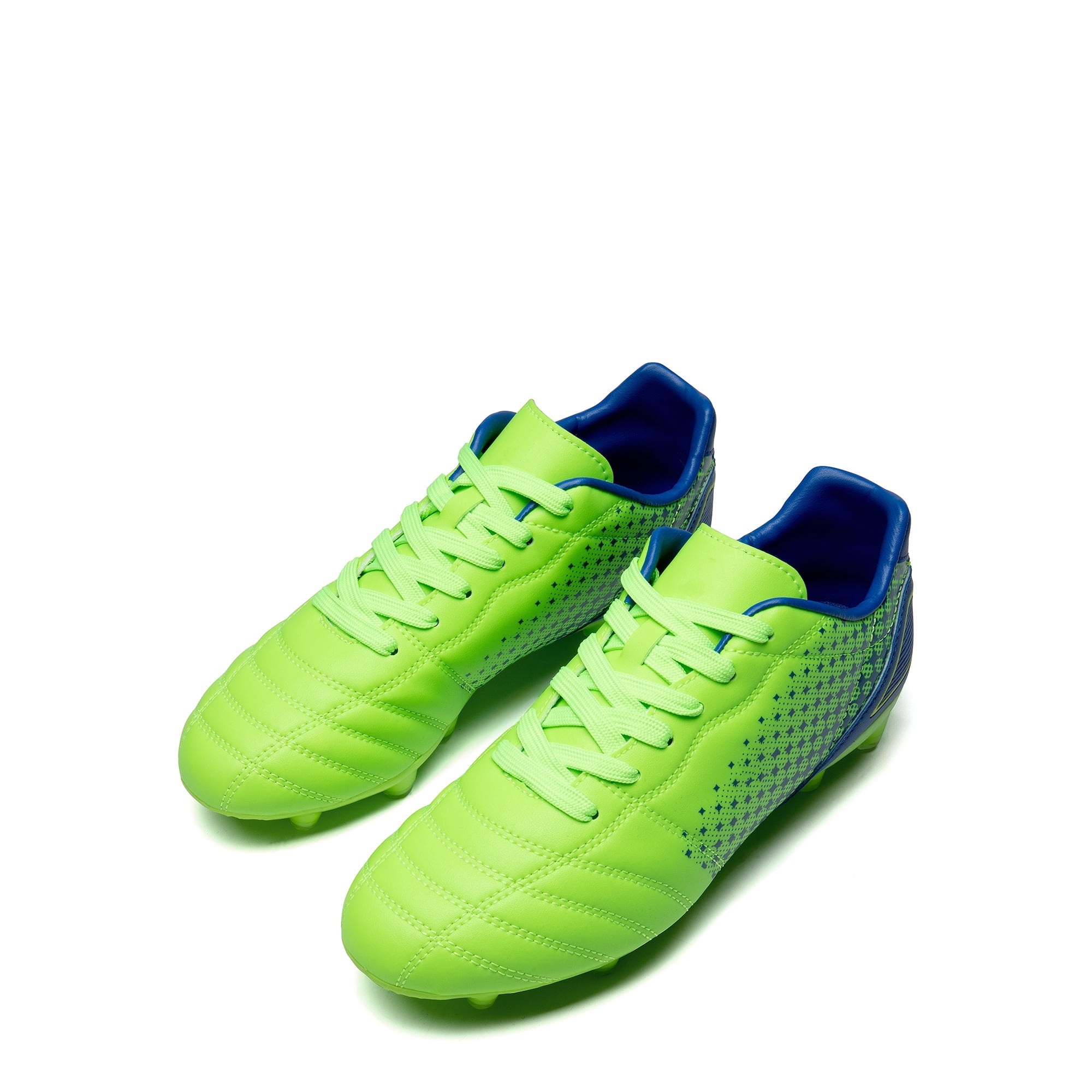 BURUDANI Mens Soccer Cleats Firm Ground Soccer Shoes Football Shoes NEON GREEN ROYAL Size 7.5 Walmart Business Supplies