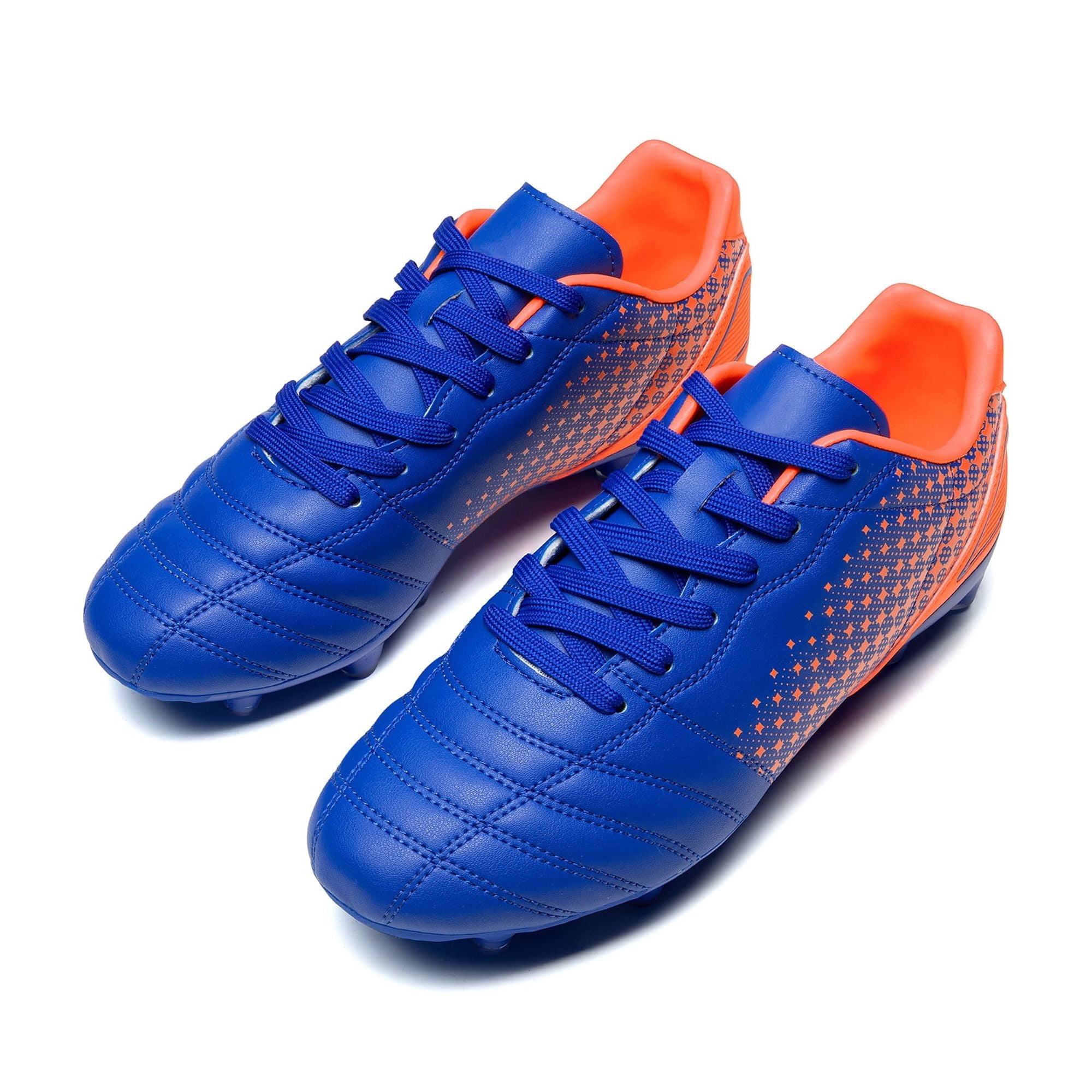 BURUDANI Mens Soccer Cleats Firm Ground Soccer Shoes Football Shoes ROYAL ORANGE Size 6.5 Walmart