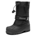 thumbnail image 1 of DREAM PAIRS Mid Calf Waterproof Winter Snow Boots Kamick for Big Kid Boys & Girls. color Black, size 4., 1 of 6