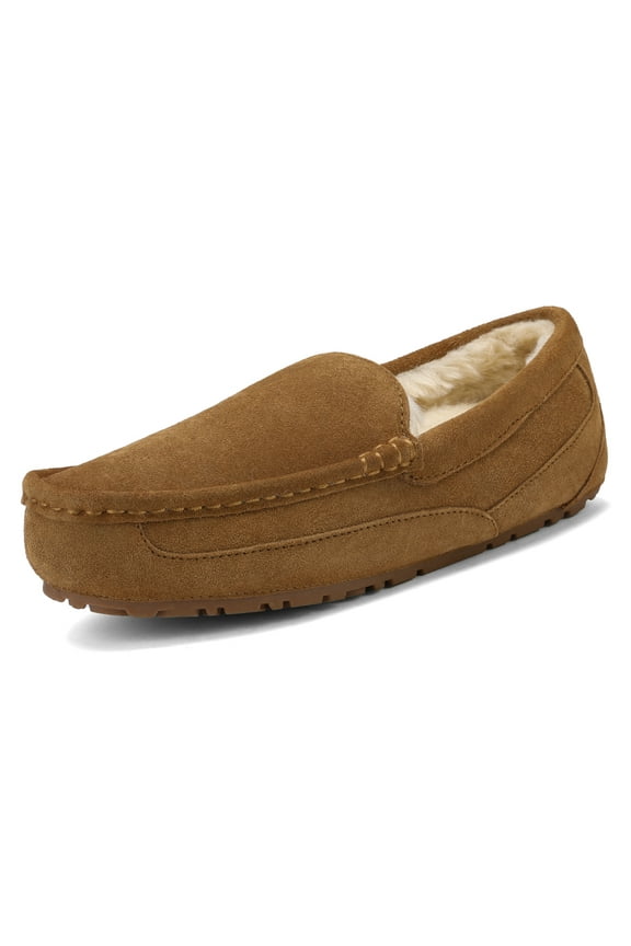 New Soft Mens Au-Loafer Indoor Warm Moccasins Slippers Flats shoes AU-LOAFER-01 TAN Size 11