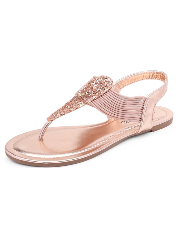 Pairs Women Rhinestone Elastic Strappy String Thong Sandals Ankle Strap Summer Gladiator Flat Sandals