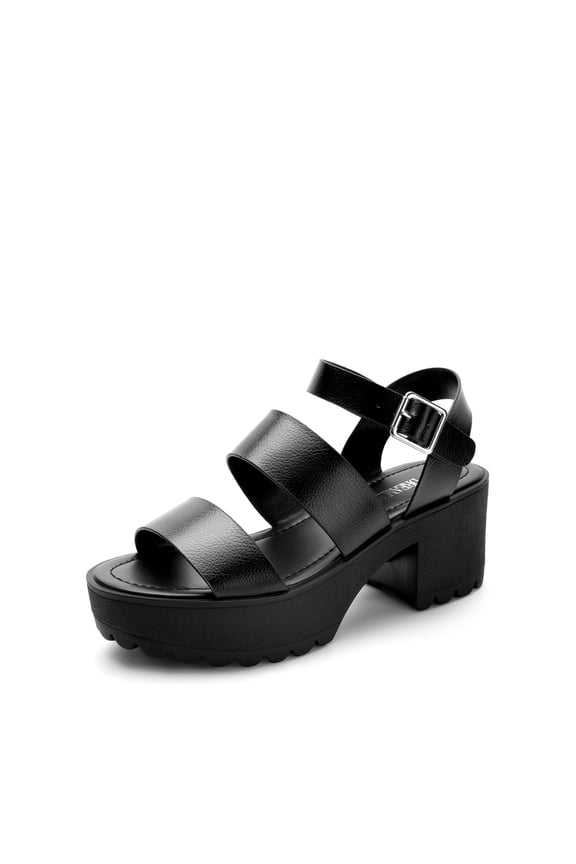 Platform Heels for Women Lightweight Chunky Open Toe Stylish Comfortable Fisherman Sandals with Adjustable Ankle Strap