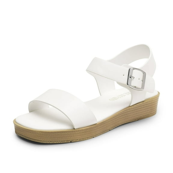 DREAM PAIRS Platform Sandals for Women, Low Wedges for Women Dressy